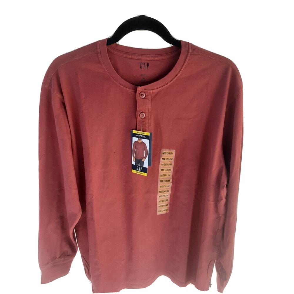 NWT Mens Chili Oil GAP Jersey‎ Hensley Long Sleeve Tee Medium